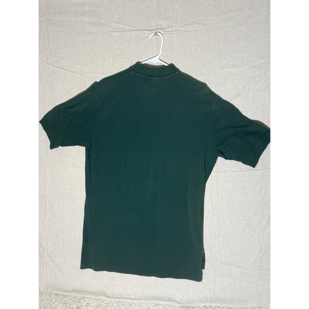 Polo Ralph Lauren Mens Large Green Short Sleeve Cotton Pique Polo Shirt Red Pony
